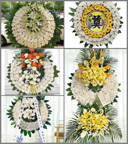 四川成都彭州市隆丰镇大宝村花圈速递